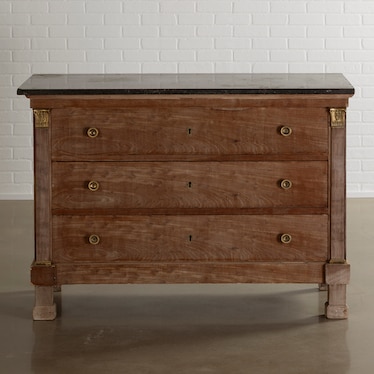 Antique Empire Chest W/ Marble Top