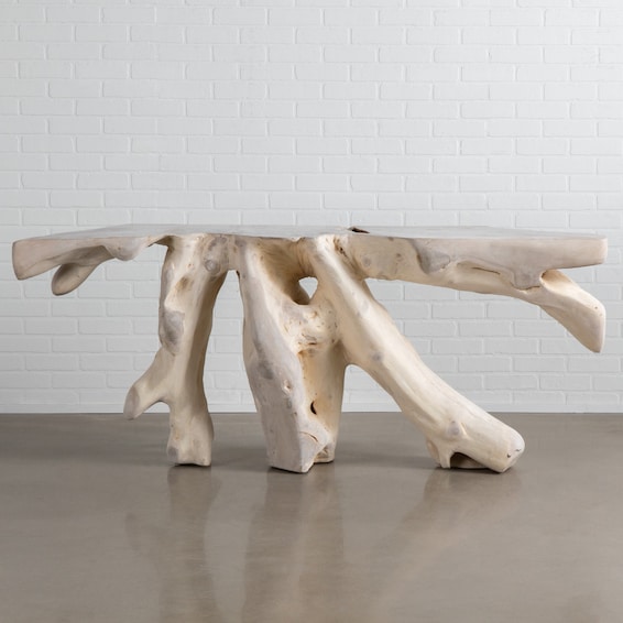 Bleached Teak Console