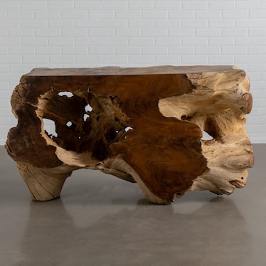 Natural Teak Console
