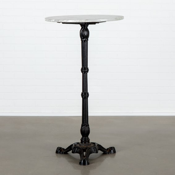 Antique Bar Height Bistro Table - Marble