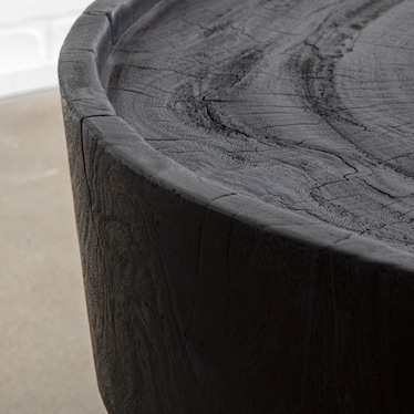 Lipped Black Suar Table