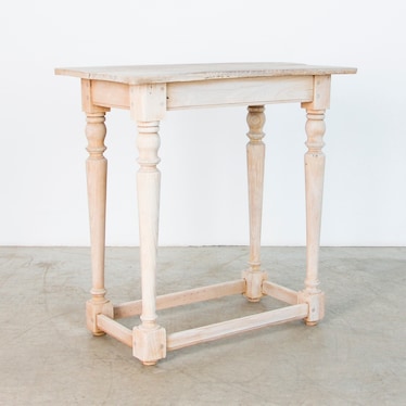 Antique Bleached Oak Side Table