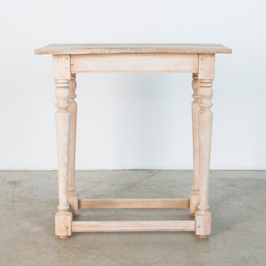 Antique Bleached Oak Side Table