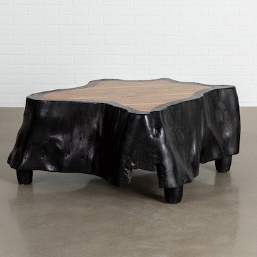 Organic Black Suar Table w/ Insert