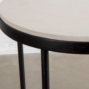 Double White Stone Table