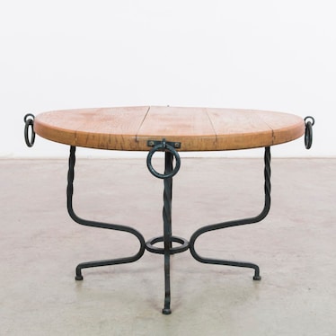 Antique Wood Top Coffee Table