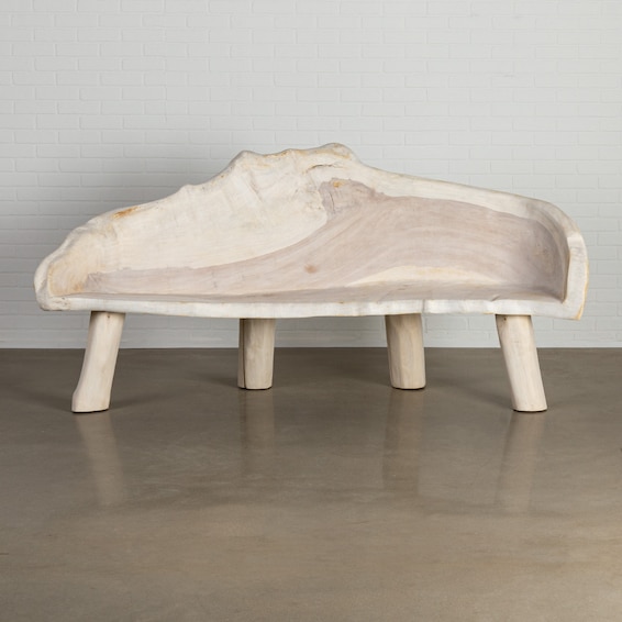 Bleached Organic Teak Bench II