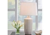 al white ceramic glass lamp   
