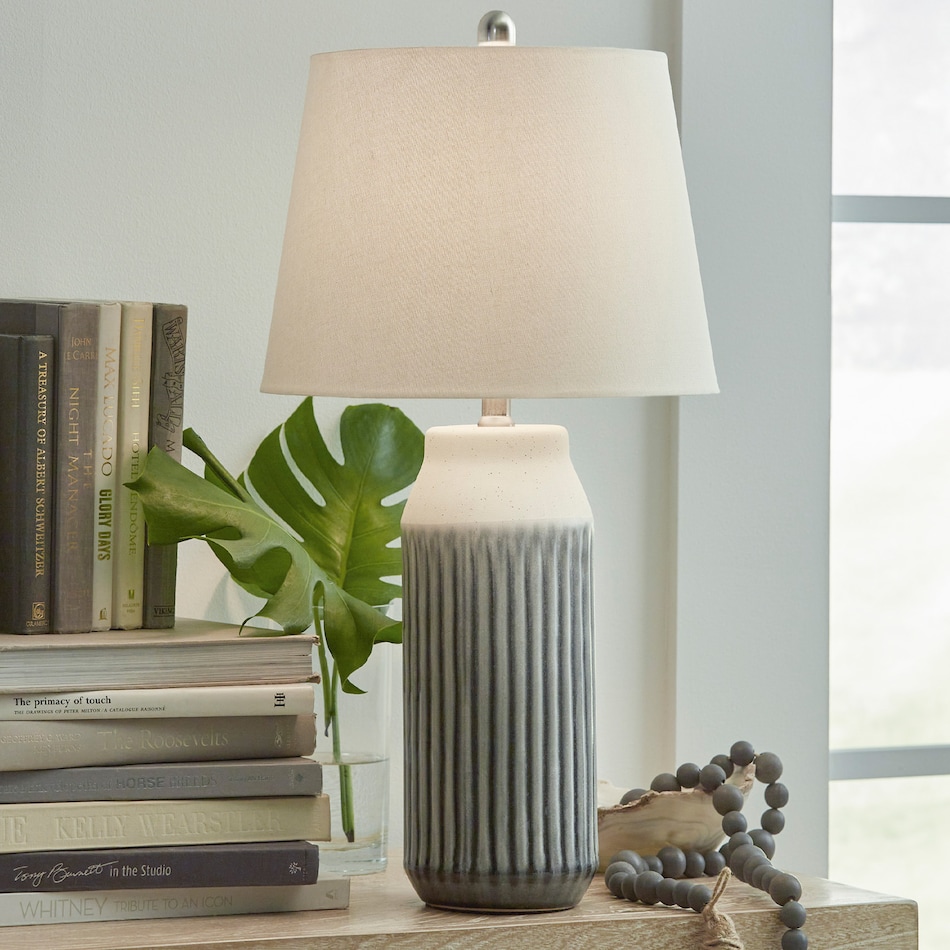 al brass table lamp   