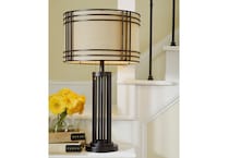 al brass table lamp   