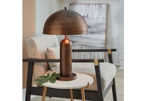 al gold metal table lamp   