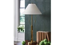 al gold metal table lamp   