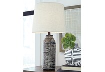al brass table lamp   