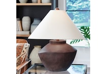 al wood table lamp   