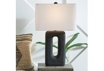 al black brass table lamp   