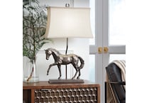 al brass table lamp   