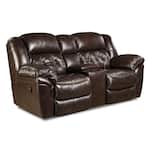almond sectional w recliner   
