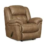 almond sectional w recliner   