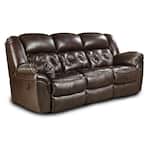 almond sectional w recliner   