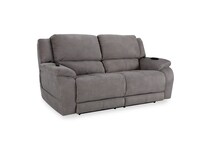 alvarado nickel casual transitional recl sofa   