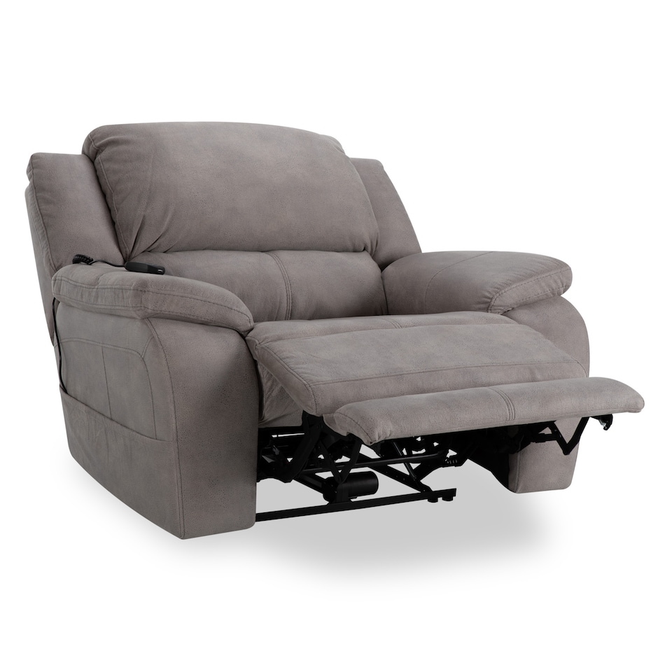 alvarado nickel casual transitional recl sofa   