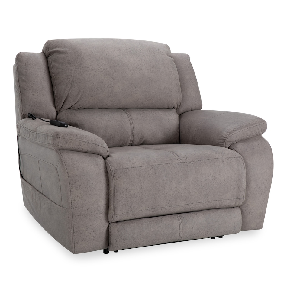 alvarado nickel casual transitional recl sofa   