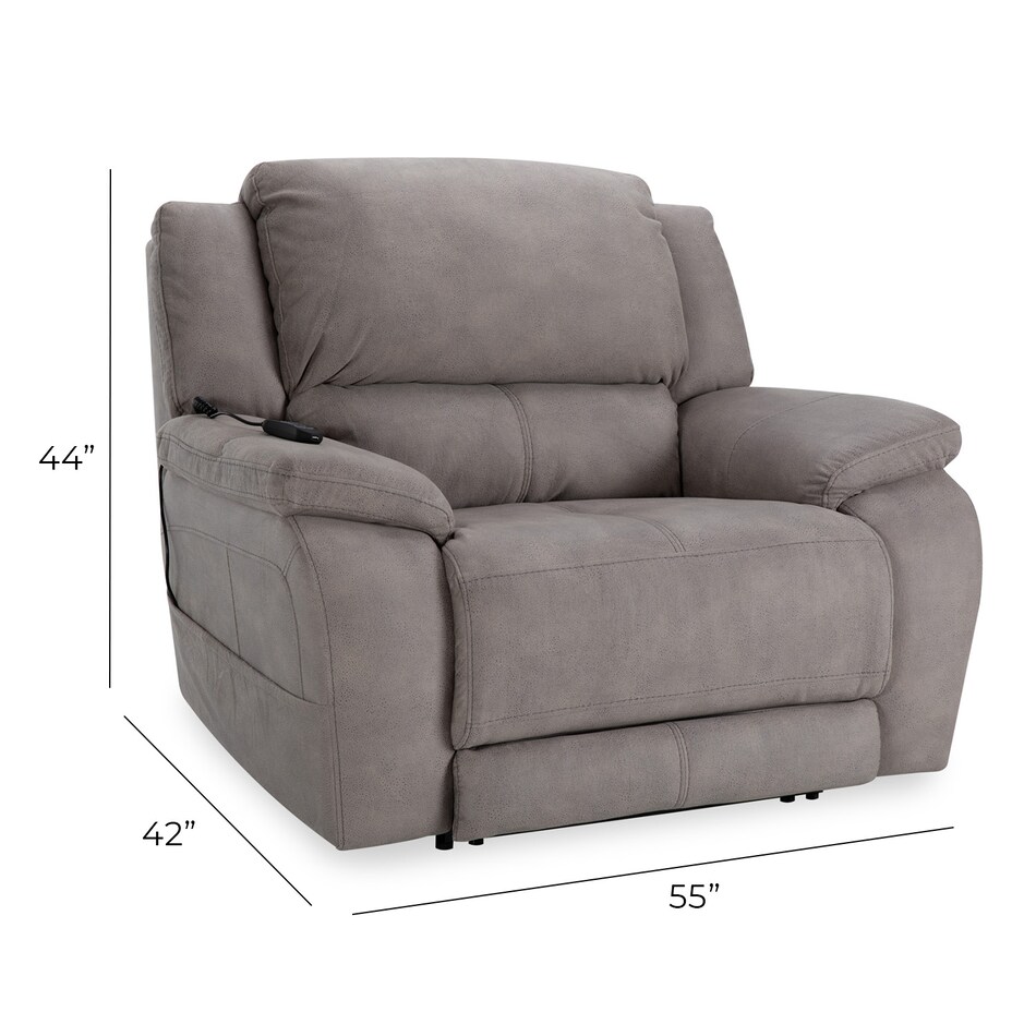 alvarado nickel casual transitional recl sofa   