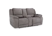 alvarado nickel casual transitional recl sofa   