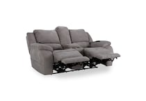 alvarado nickel casual transitional recl sofa   