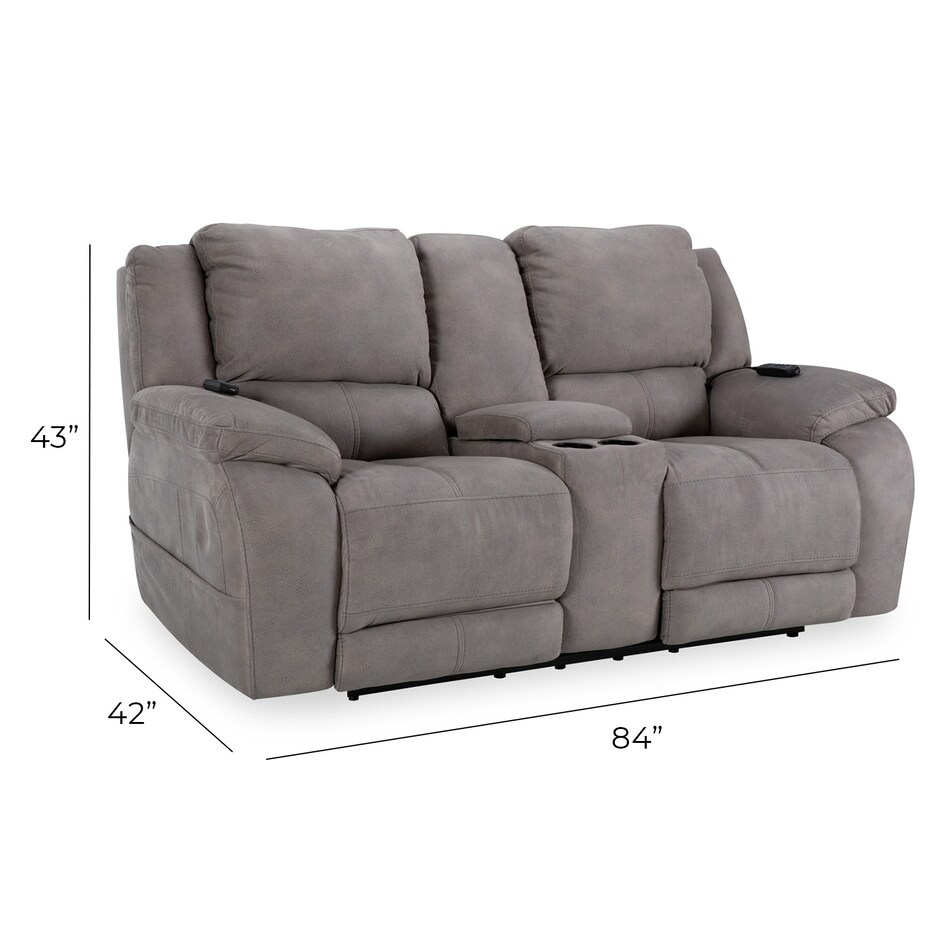 alvarado nickel casual transitional recl sofa   