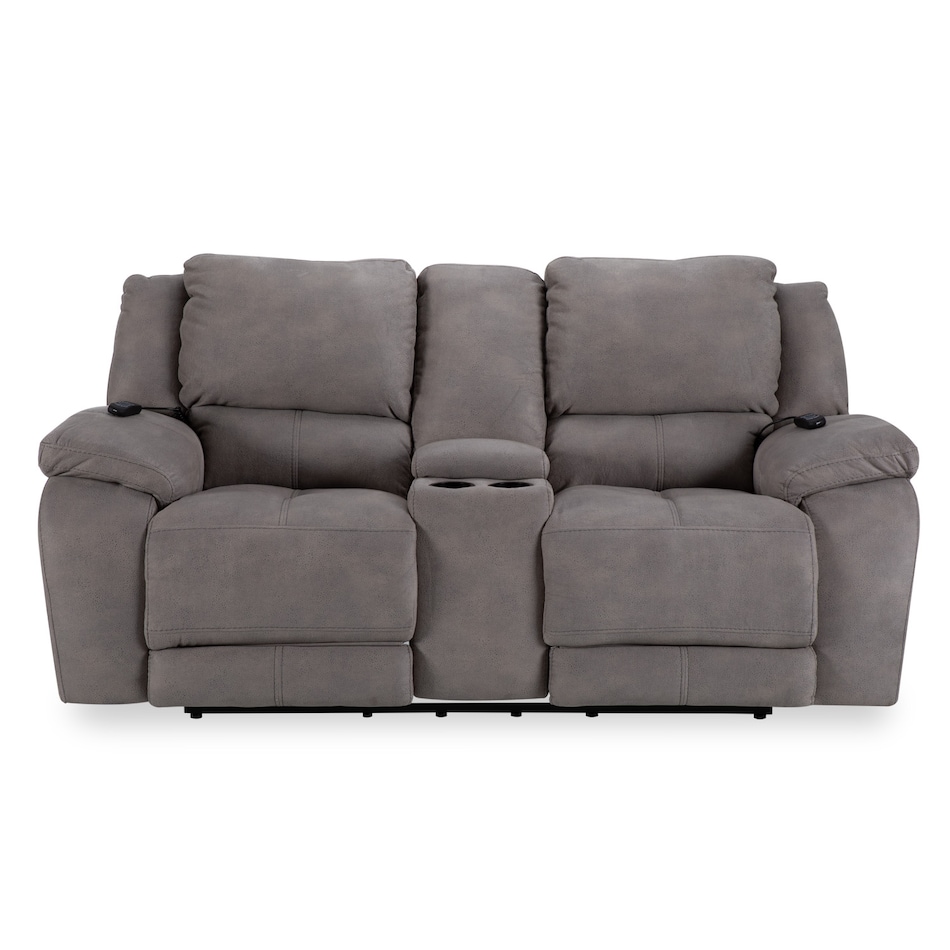 alvarado nickel casual transitional recl sofa   