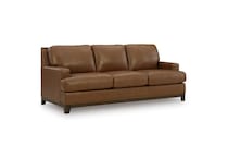 amber leathermatch sofa   
