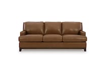 amber leathermatch sofa   