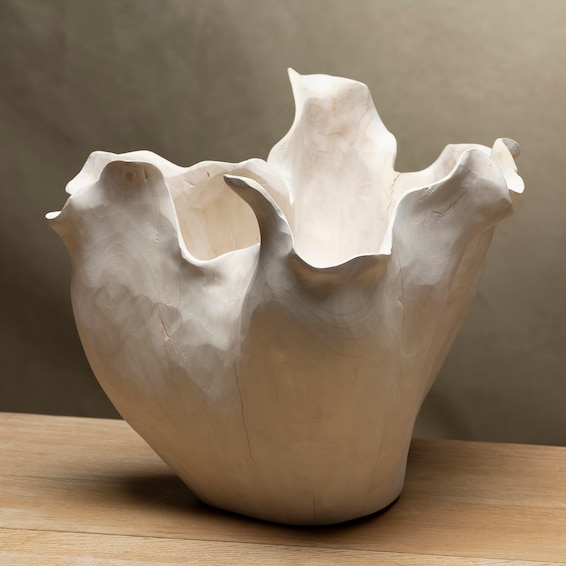 Bleached Teak Rose Bowl
