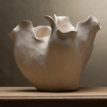 Bleached Teak Rose Bowl