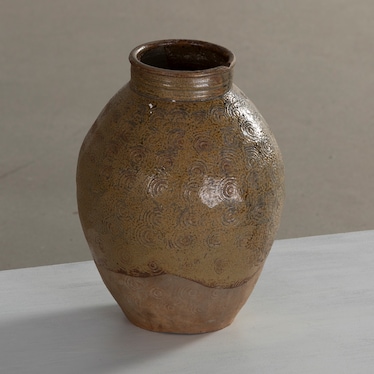 One Of A Kind - Brown Ceramic Jar