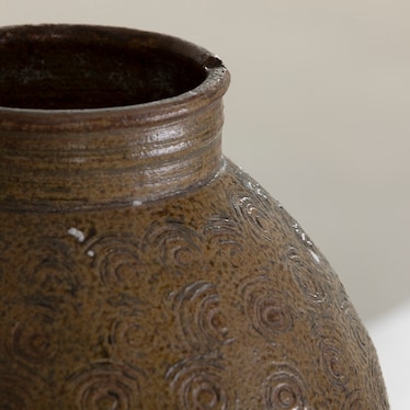 One Of A Kind - Brown Ceramic Jar