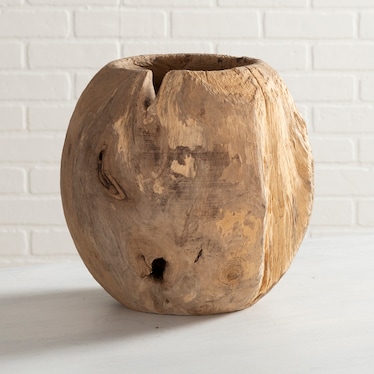 Teak Ball Bowl Natural I