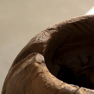 Teak Ball Bowl Natural I