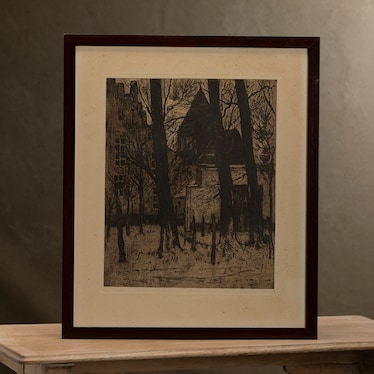 Antique Landscape Drawing