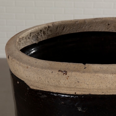 Large Black Urn