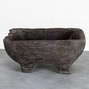 Large Oval Bowl W/ Feet