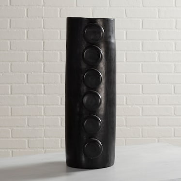 Tall Vase Black Tamza
