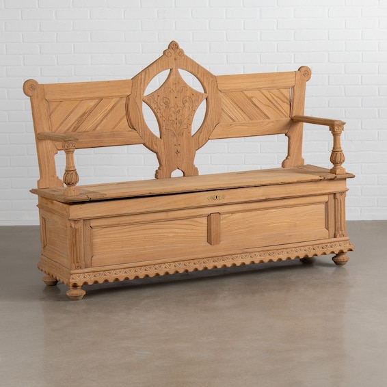 Antique Church Bench