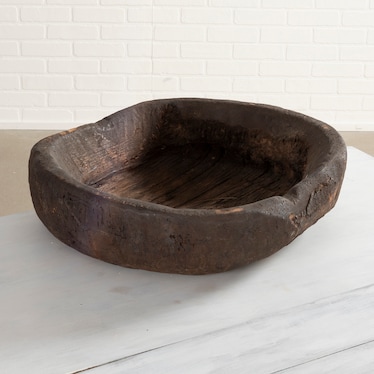Oak Round Bowl