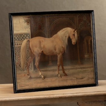 Antique Picture W/ Wooden Frame