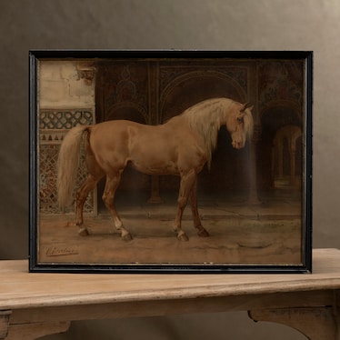 Antique Picture W/ Wooden Frame