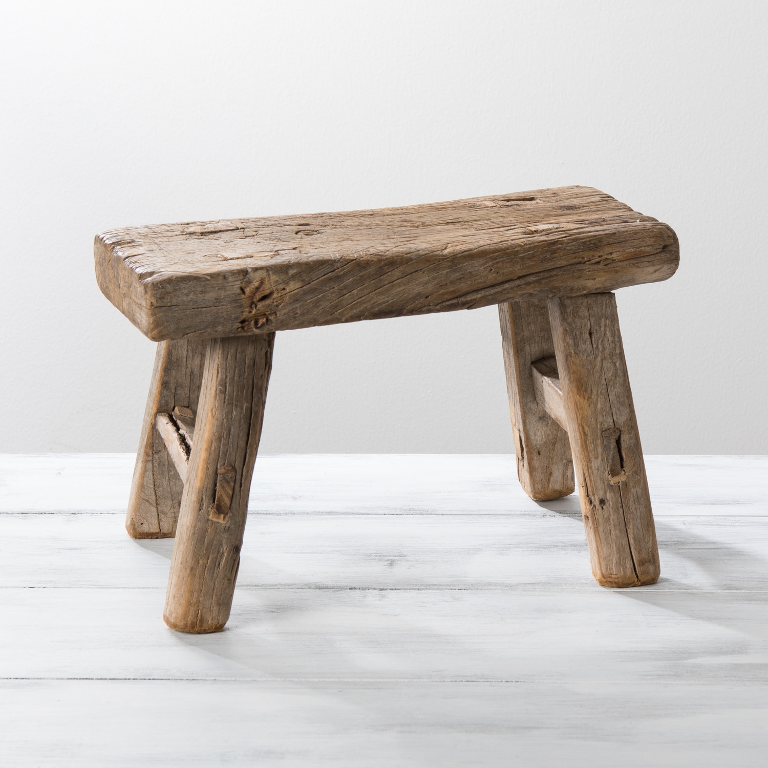 Antique Wooden Stool | August Haven