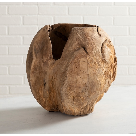 Teak Ball Bowl Natural II