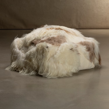 Icelandic Sheepskin Ottoman